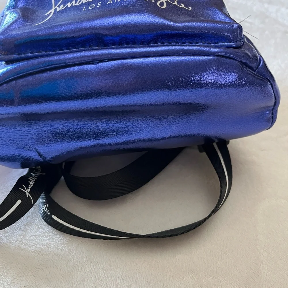 Kendall & Kylie Metallic Royal Blue Mini Backpack